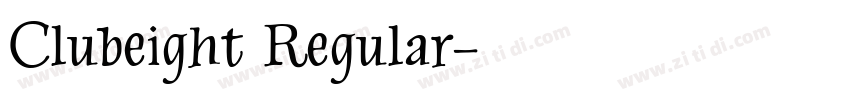Clubeight Regular字体转换